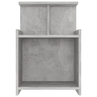 Produktbild von " "Nachttisch Elegantes Design - Beistelltisch - Nachtschrank - Betongrau 40x35x60 cm Holzwerkstoff NeuMöbel 2403205