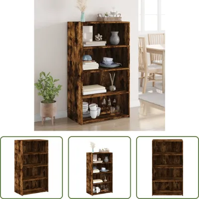 Produktbild von The Living Store Highboard Räuchereiche 70x41x124 cm Holzwerkstoff