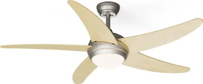 Obrázok produktu pre Klarstein štýlový stropný ventilátor, 132 cm, so svetlom a účinným jednosmerným motorom - inteligentné prepínanie leto/zima pre optimálnu reguláciu klímy - malý ventilátor, veľký účinok!