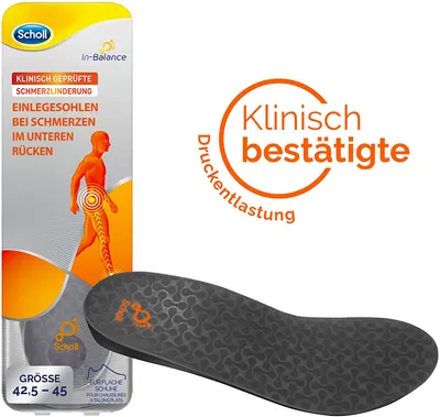 Produktbild von Scholl In-Balance Einlegesohlen für Schuhe in Größe 42,5-45 – ein Paar