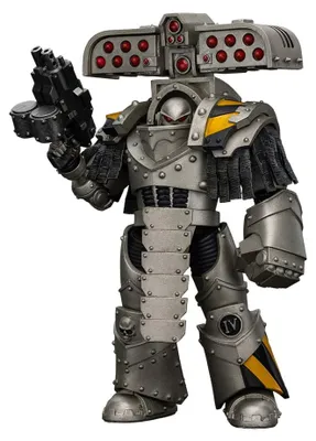 Productafbeelding van Warhammer The Horus Heresy actiefiguur 1/18, Iron Warriors Tyrant Siege Master Terminator met raketwerper, 14 cm