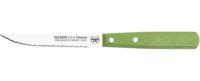 Immagine prodotto di 20 coltelli da bistecca 11 cm verde oliva - legno classico - Nogent