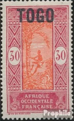 Produktbild von Briefmarken Togo 1921 Mi 50 mit Falz Aufdruckausgabe