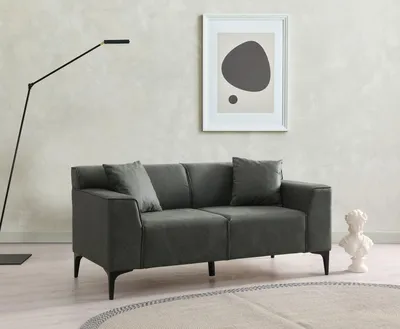 Produktbild von Hanah Home, Hochwertiges 2-Sitzer Sofa in Grün, 163 cm | Modernes Design