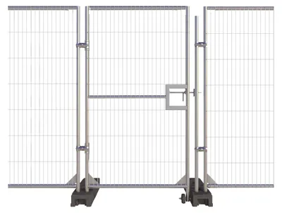 Produktbild von Mobilzauntor / Bauzauntor - Euro Tor - Breite: 1,20 m / Höhe: 2,00 m
