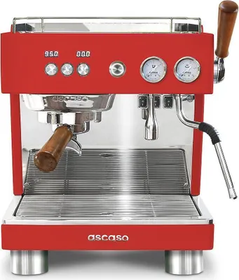Produktbild von Siebträgermaschine Baby T Plus, Rot, Edelstahl, PID Kontrolle, 43 cm Breite, 35 cm Höhe
