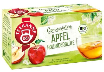 Obrázek produktu pro TEEKANNE 4009300080923 TEEKANNE Genussgarten APFEL HOLUNDERBLÜTETee 18 Portionen