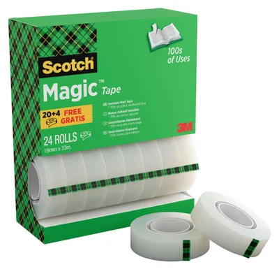Produktbild von 3M Scotch Klebefilm Magic 810 24 Rollen Kerndurchmesser 25 mm