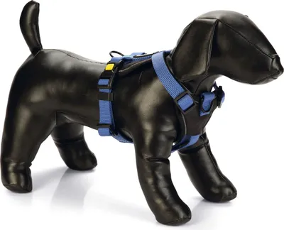 Produktbild von Beeztees Hunde Y-Geschirr Parinca Premium Nylon blau
