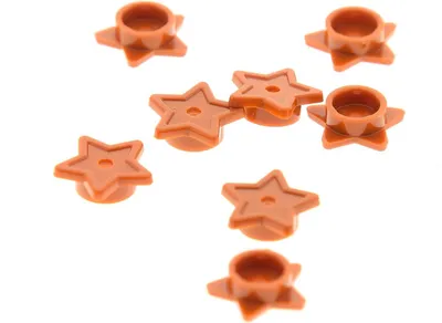 Produktbild von 8x Lego Figuren Stern dunkel orange Friends 70751 6035618 11609