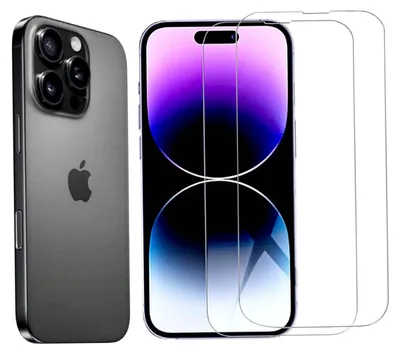 Produktbild von CLM-Tech 2er Set Schutzfolie kompatibel mit iPhone 16 Pro Max Panzerfolie Panzerglas Crystal Clear Displayschutz 9H Glas Displayfolie Schutzglas - Unterstützt Fingerabdruck-ID - Folie kristallklar 2X Stück