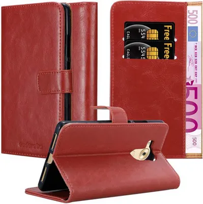 Produktbild von Cadorabo Hülle für Huawei MATE 8 Schutzhülle in Rot Handyhülle Book Tasche Case Etui Luxury