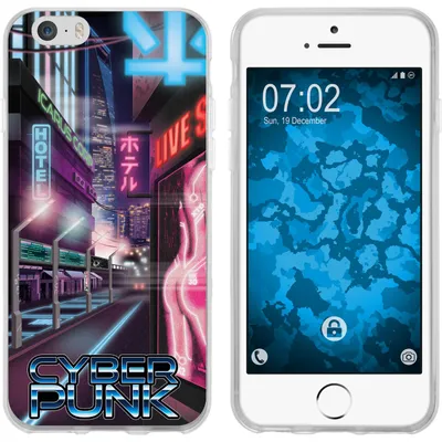 Produktbild von PhoneNatic Case kompatibel mit Apple iPhone 6s / 6 Silikon-Hülle Retro Wave Cyberpunk.01 M4