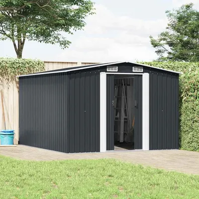 Productafbeelding van vidaXL Tuinhuis, 257x298x178 cm, metaal, antraciet