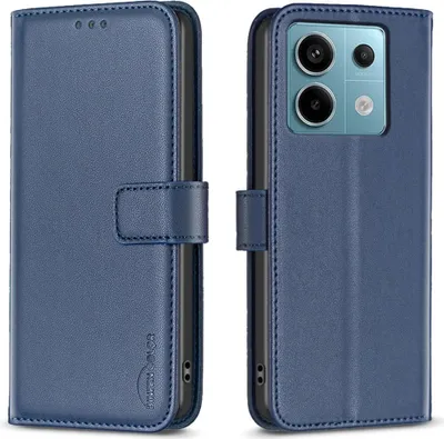 Produktbild von Xiaomi Redmi Note 13 Pro 4G / Poco M6 Pro 4G Hülle - BINFEN Klapphülle - Blau