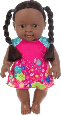 Imagen del producto de Muñecos con peinado afro - 30 cm, de vinilo - Ideales para la educación cultural, como juguete y como regalo