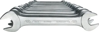 Produktbild von GEDORE 6-12 Doppelmaulschlüssel-Satz 12-teilig 6-32 mm, 6077700