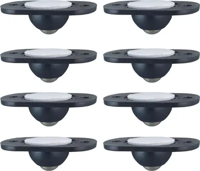 Produktbild von 8er Set Möbelrollen Kugelrollen Selbstklebende Universal Rollen Transportrollen für Möbel Lenkrollen Metallrollen