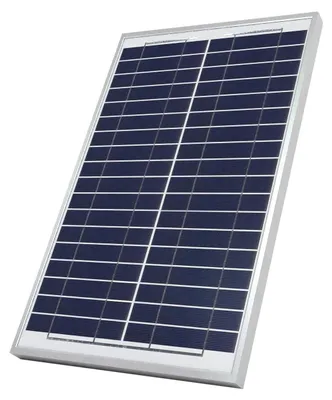 Monokristallines Solarpanel 20 W 21 V mit Klemme