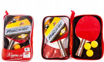 Zdjęcie produktu dla Zestaw Ping Pong Rakietki Paletki Piłki Pokrowiec