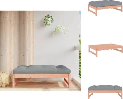 Obrázok produktu pre vidaXL Záhradná stolička 120x80 cm z masívneho dreva duglasky - Záhradné sedacie prvky