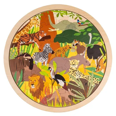 Image de Educo Habitats - savane ? 49 pièces de puzzle