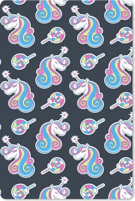 Produktbild von MuchoWow® Mauspad Mousepad Mädchen - Einhorn - Lutscher Bonbons - Muster - Mädchen - Kinder - Kinder 18x27 cm - Mousepads - Maus Mat - Pad - Mausunterlage