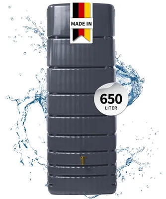 Productafbeelding van 4rain SLIM wandtank 650 L graphite grey, AI-gegenereerde afbeelding