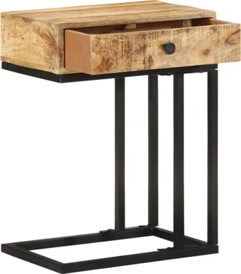Productafbeelding van vidaXL Bijzettafel U-vorm, 45x30x61 cm, massief mangohout