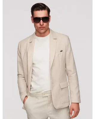 Productafbeelding van OMBRE Blazer, regular pasvorm, smart casual, model M169, beige, maat M