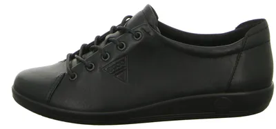 Image de Ecco Soft 2.0  Veterschoenen Laag - Zwart - Maat 38