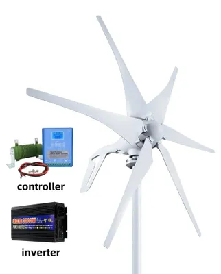 Zdjęcie produktu dla Turbina wiatrowa - turbina wiatrowa - generator turbiny wiatrowej - energia wiatrowa - 1000W - 12V - system zasilania niezależny od sieci