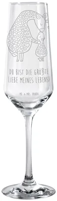 Produktbild von Mr. & Mrs. Panda Sektkelch Giraffe Kind - Transparent - Geschenk, Champagnerglas, Sohn, Sektglas, Mutter, Mama, Lieblingsmensch, Tochter, Trinkglas, Glas, Sektflöte