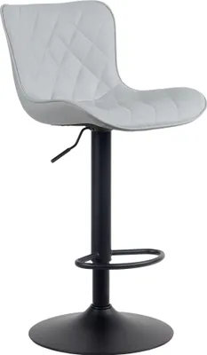Produktbild von CLP Barhocker Emma höhenverstellbar und 360 drehbar grau Material Kunstleder