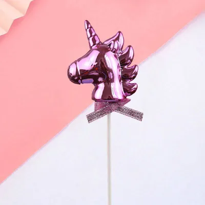 Obrázek produktu pro Zápich do dortu růžový jednorožec - Cakesicq