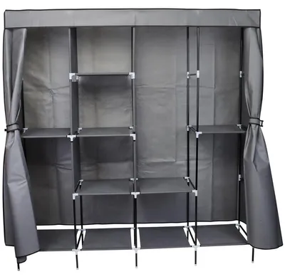 Produktbild von Textile Garderobe 168x45x172CM Dunkelgrau 45238