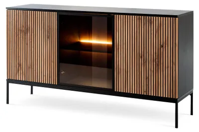 Immagine prodotto di Comodino con illuminazione a LED, colore nero