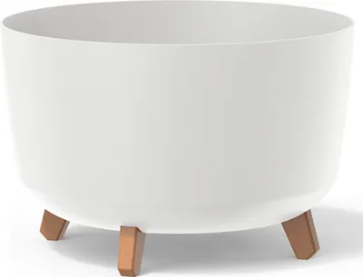 Produktbild von Runder Blumentopf auf Beinen, weiß, Gracia Standard DGRL400-S449