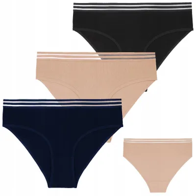 Immagine prodotto di Intimo da donna - Biancheria intima da donna taglia S - Intimo in cotone, confezione da 3 pezzi - Slip da donna - Per donna
