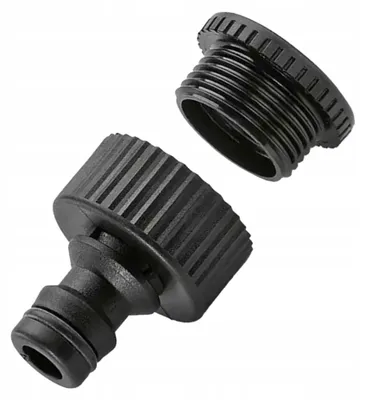 Immagine prodotto di Rosfix Raccordo Rubinetto con Attacco Rapido – Ricambio per Tubo da Giardino Karcher 2.645-006.0, Filettatura Maschio da 1/2" e 3/4"