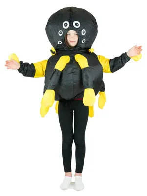 Aufblasbares Spinnenkostüm für Kinder, One Size, Multicolor