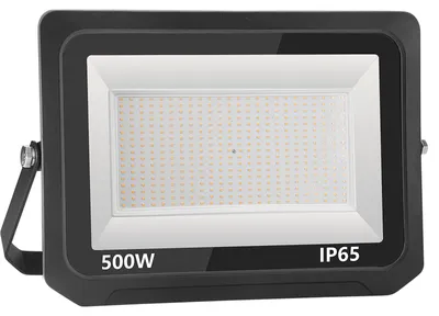 LED-Flutlichtstrahler 500 W, 50.000 Lumen, warmweiß, IP65