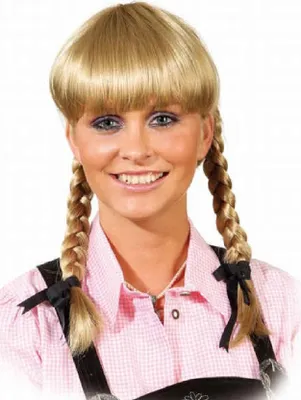 Produktbild von O32144 mittelblond Damen Zopfperücke Gardeperücke