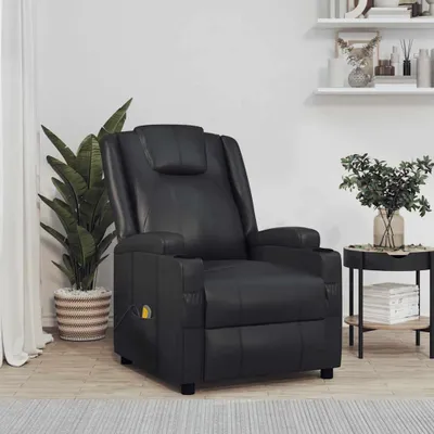 Obrázok produktu pre masážne kreslo vidaXL Black Imitation Leather