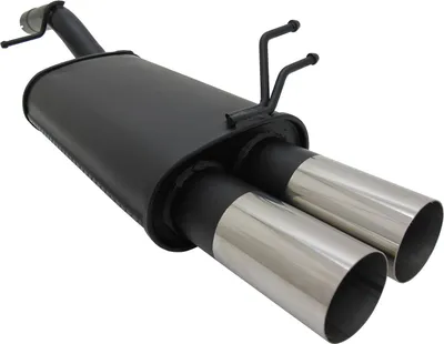 Immagine prodotto di Novus Group N silenziatore sportivo 2x76 rotondo per Ford Fiesta 5 MK6 JH JD Nuovo