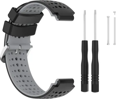 Obrázok produktu pre INF Silikónový remienok na hodinky Garmin Forerunner 220, 230, 235, 630, 620, 735XT, Approach čierna