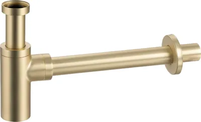 Produktbild von Balneo Universal Siphon für Waschbecken & Waschtisch Messing G1 1/4 rund gebürstetes gold
