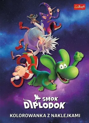 Productafbeelding van Trefl Books Kolorowanka z naklejkami Smok Diplodok