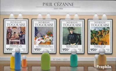 Produktbild von Briefmarken Togo 2015 Mi 7192-7195 Kleinbogen (kompl. Ausgabe) postfrisch Paul Cézanne