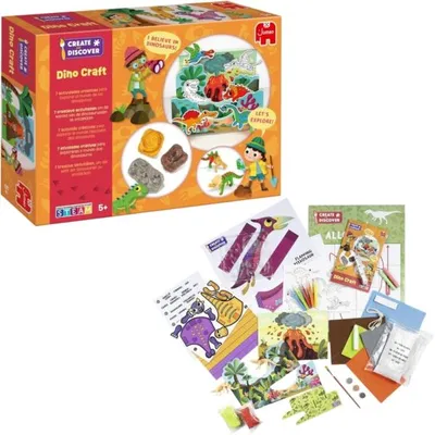 Produktbild von Jumbo Create & Discover - Dino Craft, Bastelset für Kinder, 5 Jahr(e), Karton, Mehrfarbig